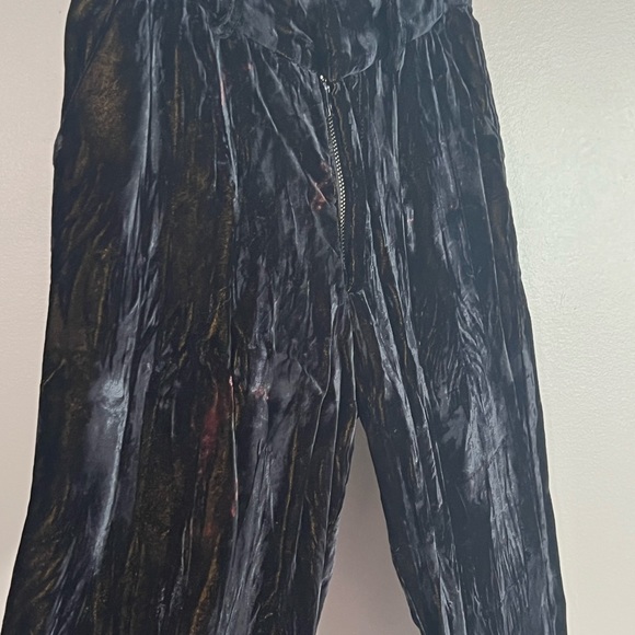 Collina Strada Velvet interrupted pants black tye dye size XS - Picture 8 of 13